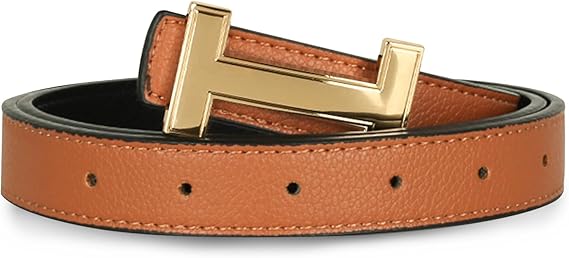 Women's Belts with Gold Buckle, Fashion Waist Band, Elegant Ladies' Belt, Gift for Women