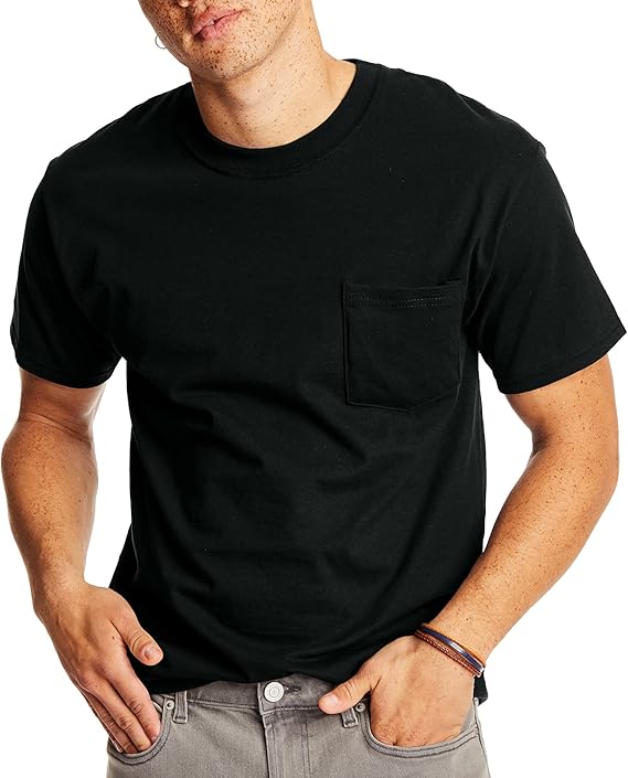 Hanes Men's Short-Sleeve Beefy T-Shirt with Pocket