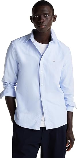 Tommy Hilfiger Long Sleeve Oxford Regular Fit, Men's Button Down Shirts, Also Available in Big and Tall