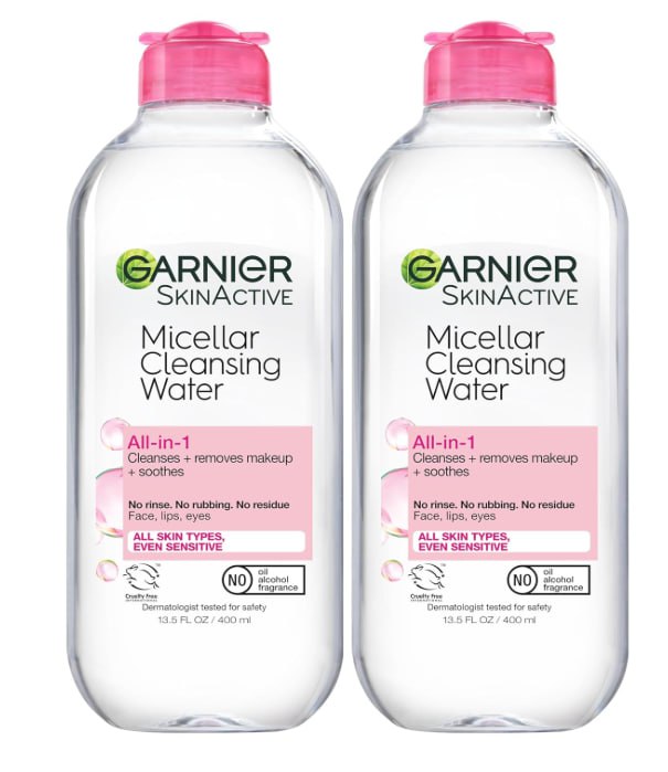 Garnier Micellar Water, Hydrating Facial Cleanser & Makeup